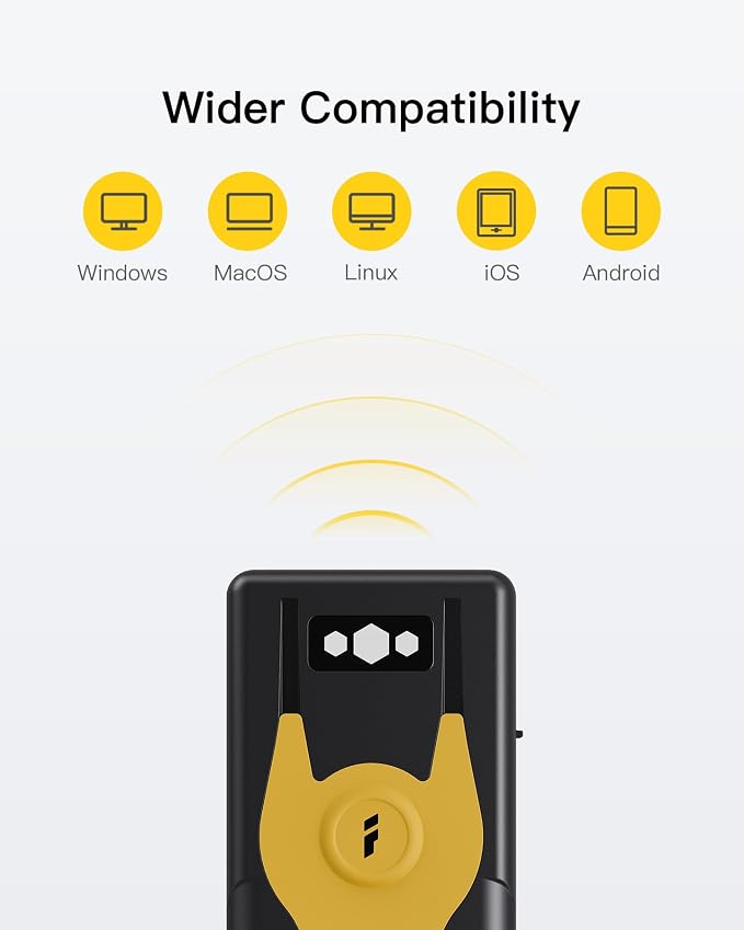 Inateck 2D Bluetooth Scanner, Mini and Portable, Support Barcodes on Screen - Image 5