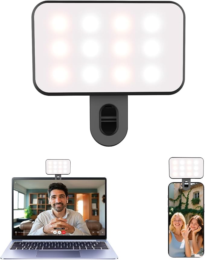 Portable Selfie Light for iPhone: Rechargeable Phone Fill Lights, Ring Light by Unknown