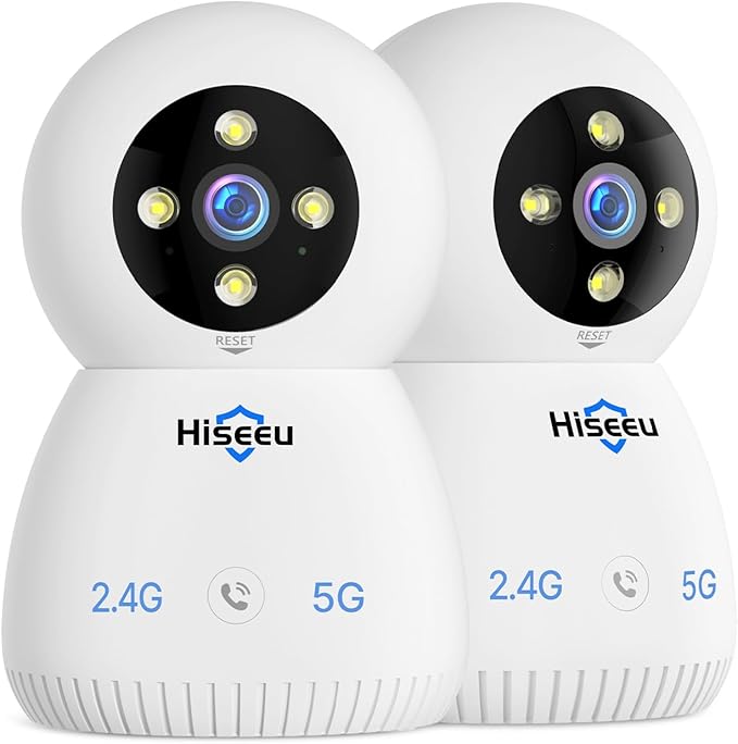 Hiseeu Indoor Security Camera, 2.4G/5G 5MP Baby Monitor Pet Camera by Hiseeu