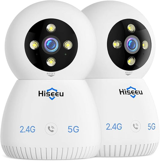 Hiseeu Indoor Security Camera, 2.4G/5G 5MP Baby Monitor Pet Camera by Hiseeu