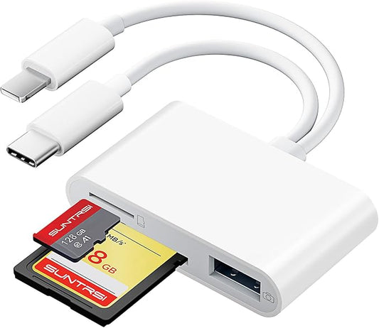 SD Card Reader for iPhone iPad Camera by SUNTRSI