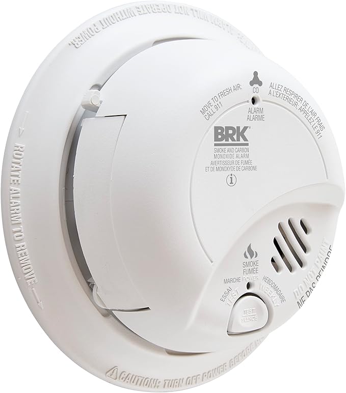 BRK SMOKE CARBON MONOXIDE DETECTOR 120V WIRED - Image 2