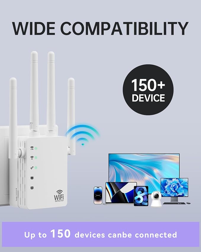 WiFi Extender, Dual Band WiFi Booster - Image 4