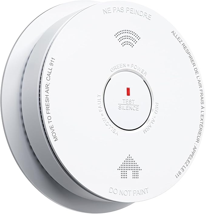 SITERWELL Smoke Detector Combo Smoke & Carbon Monoxide Alarm 10-Year Battery CO by SITERWELL