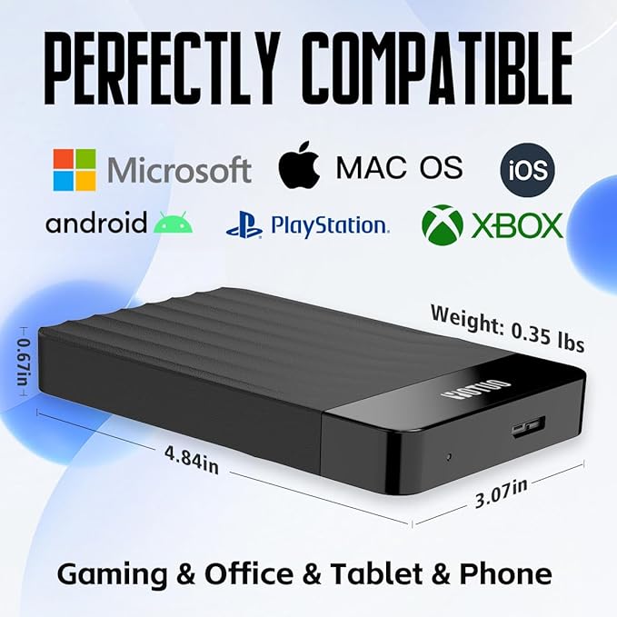 YOTUO Portable 1TB External Hard Drive Storage Expansion Mobile HDD USB 3.0 - Image 3