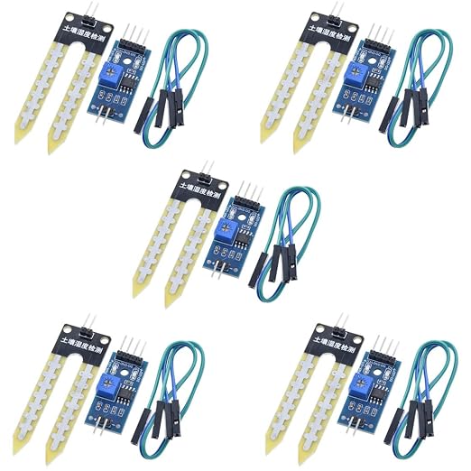HiLetgo 5pcs LM393 3.3V-5V Soil Moisture Detect Sensor Soil Moisture Sensor by HiLetgo