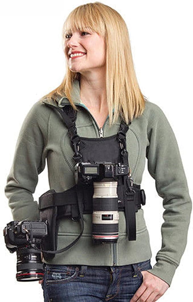 Nicama NC-Vest Dual Camera Carrier Chest Harness，Double Shoulder Camera Strap by Nicama