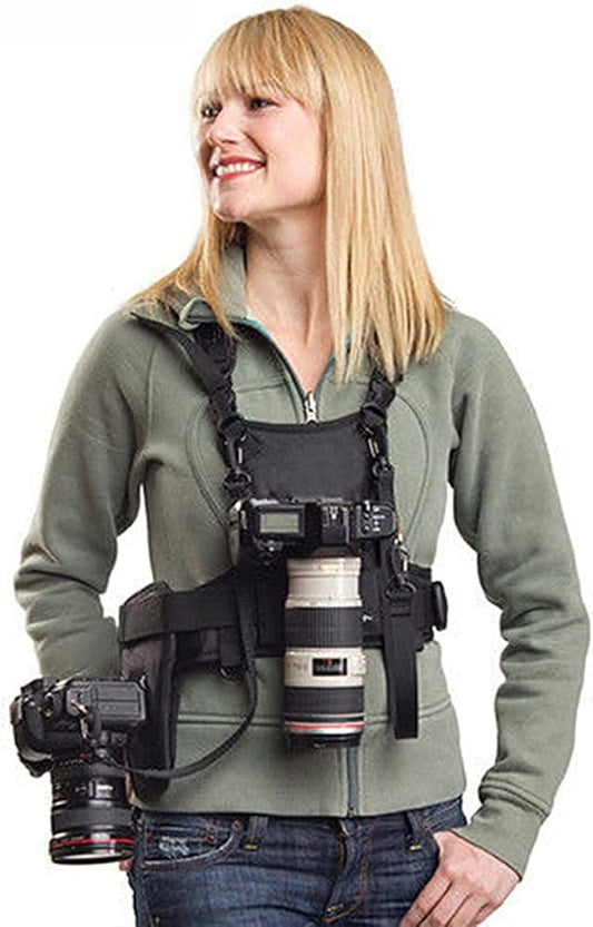 Nicama NC-Vest Dual Camera Carrier Chest Harness，Double Shoulder Camera Strap by Nicama
