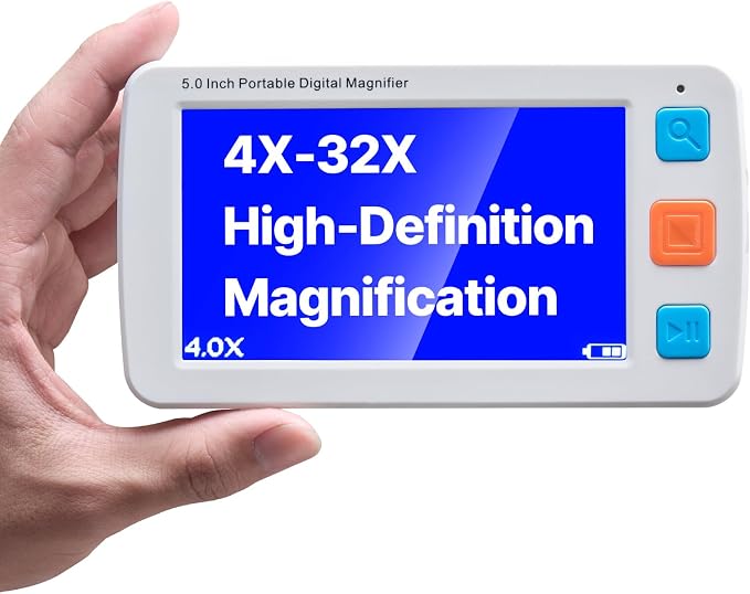 VEVOR Portable Digital Magnifier, 5-inch HD Electronic Video Magnifier by VEVOR
