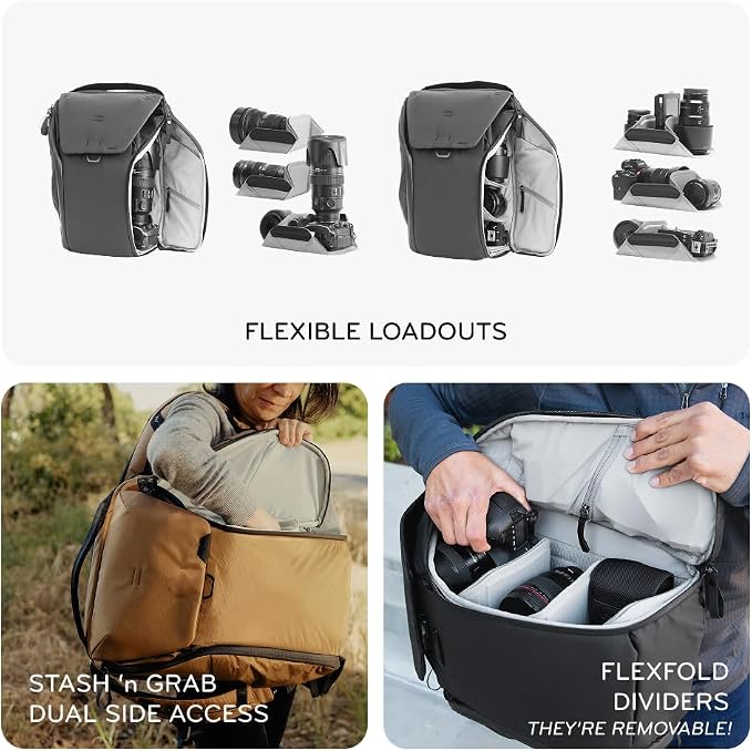 Peak Design Everyday Backpack 20L, MagLatch Top, Dual Side Access, FlexFold - Image 6