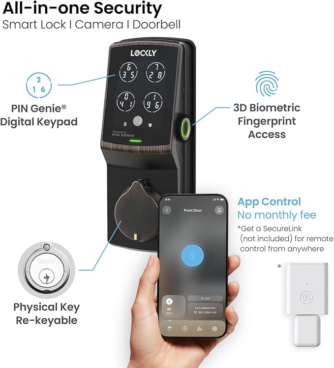 Lockly Secure Plus, Keyless Entry Door Lock, Smart Locks - Image 9