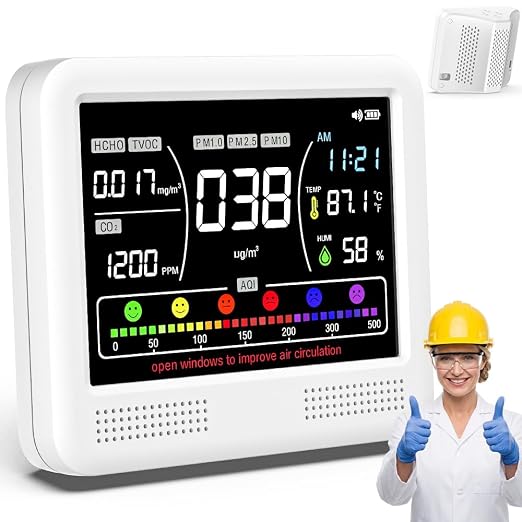 16-in-1 Air Quality Monitor Indoor, CO2 Monitor by Unknown