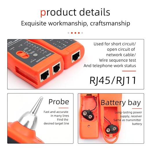 Ethernet Cable Tracker LAN Network Cable Tester Multifunction Line Finder - Image 6