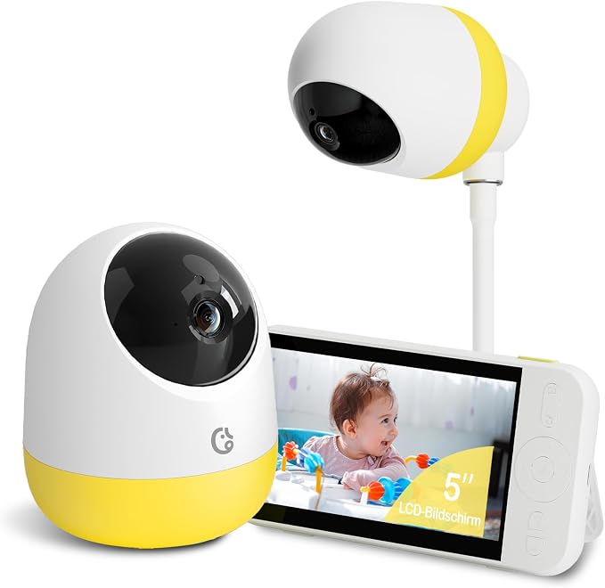 Ellie Pro Baby Monitor with Camera and Audio, 6000mAh Battery, Remote by Ellie