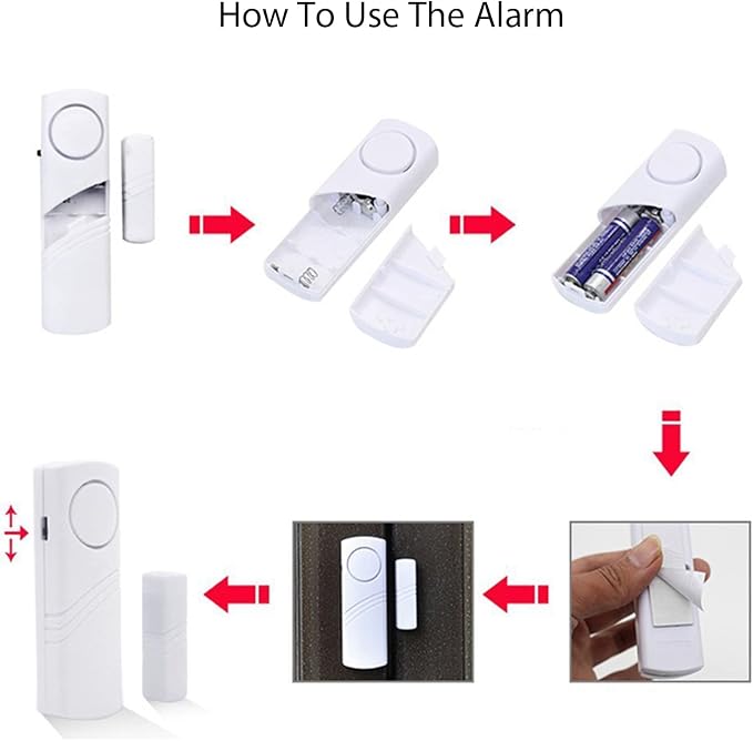 Door Window Alarm, 90DB Door Alarms - Image 6