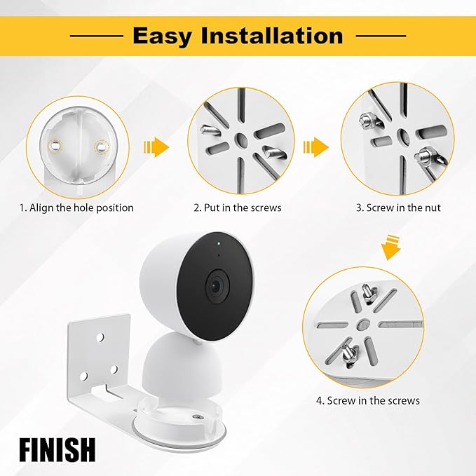 3 Pack Adhesive Metal Nest Camera Mount fits - Image 2