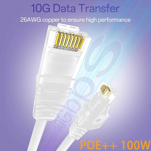 Cat 6 Ethernet Cable 3FT, Cat6 Ethernet Patch Cable 10Gbps, High-Speed UTP Cat6 - Image 2