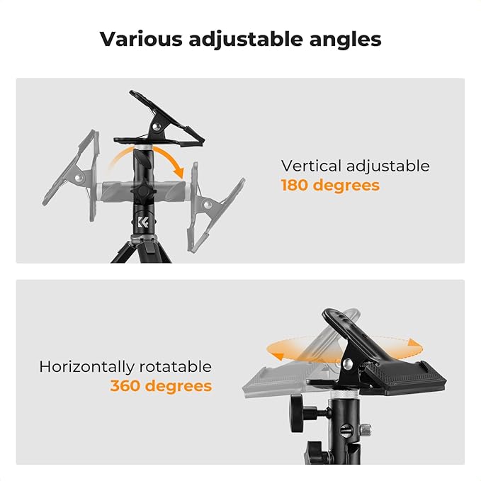 K&F CONCEPT Photography Reflector Holder, Photo Video Studio 5/8" Heavy Duty - Image 2