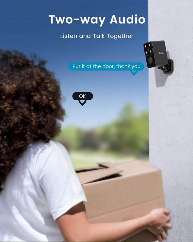ieGeek Outdoor Camera Wireless Home Security Cameras Pan Rotating 180° - Image 6