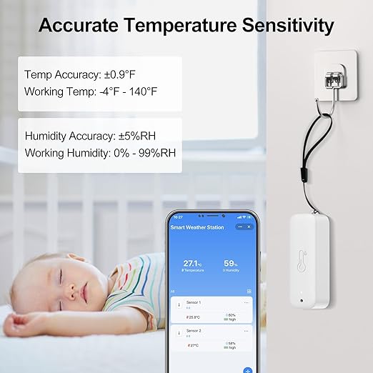eMylo WiFi Thermometer Hygrometer 3 Pack - Image 4