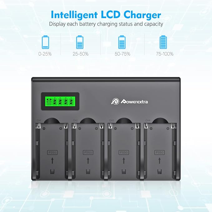 Powerextra 4-Channel Battery Charger - Image 4