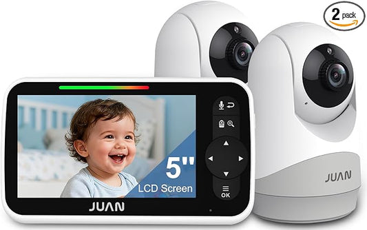 JUAN Baby Monitor with Camera and Audio, No WiFi 100% Private, 3500mAh Long by JUANVideoBabyMonitor
