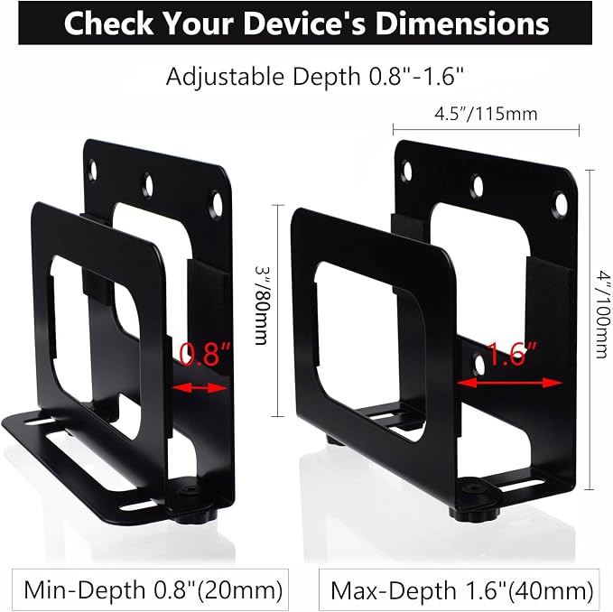Cable Box Mount Modem Mount Adjustable Wall Mount - Image 3