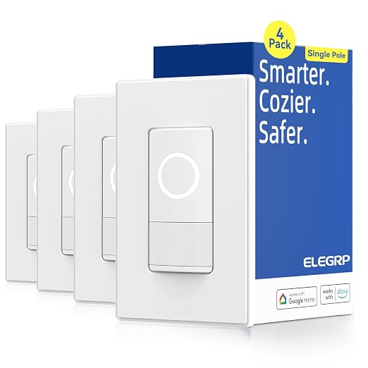 ELEGRP Smart Motion Sensor Switch, 2.4GHz Wi-Fi Single Pole Light Switch Works by ELEGRP%7CELEGROUP