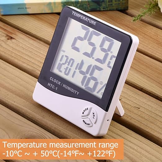 Temperature Humidity Meter, LCD Electronic Digital Outdoor/Indoor Thermometer - Image 7
