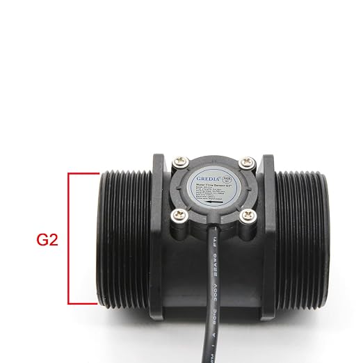 2" Water Flow Sensor Food-Grade Switch Hall Effect Flowmeter Fluid Meter - Image 4