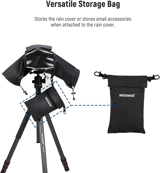 NEEWER Camera Rain Cover, Small Size Durable Nylon Raincoat Compatible - Image 6