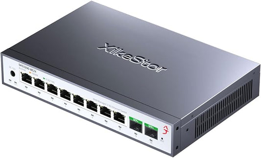 10-Port 2.5G Web Managed Ethernet Switch, Support LACP/VLAN/QoS/STP/IGMP by XikeStor