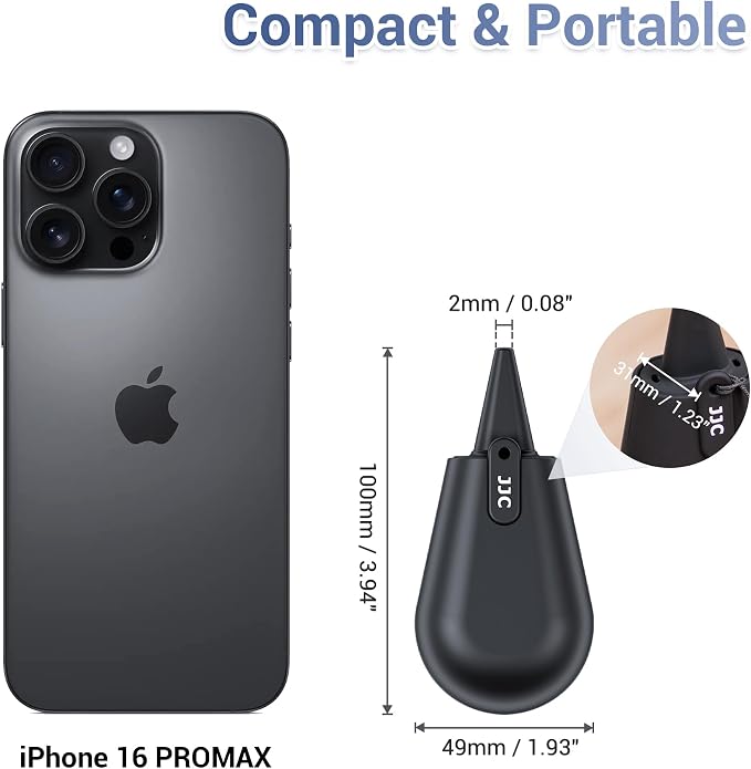 JJC Pocket-Sized Silicone Camera Dust Blower Lens Air Blower, Small Camera Lens - Image 7