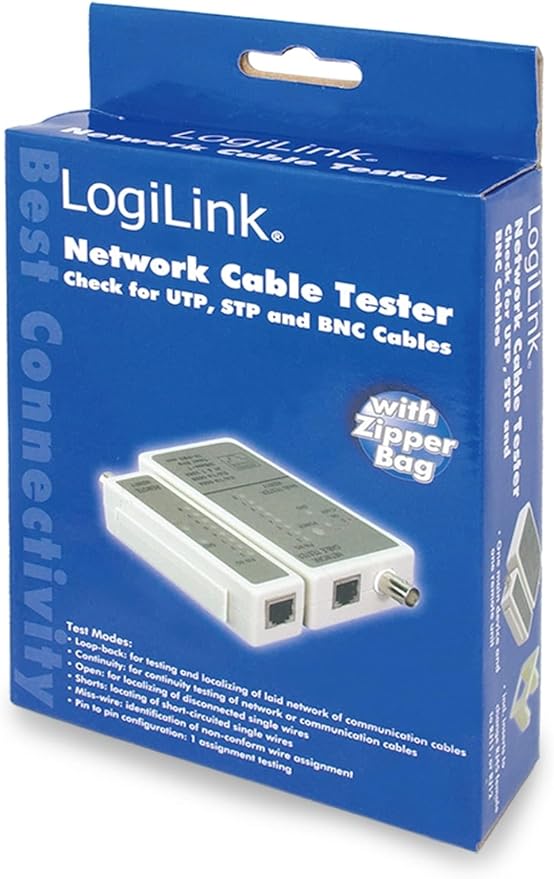 Logilink Cable Tester RJ11, RJ45 & BNC, - Image 3