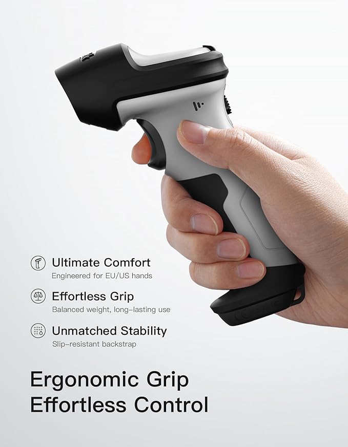 Inateck 2D Barcode Scanner, Wireless Bluetooth QR Code Scanner - Image 5