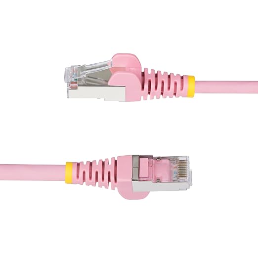 StarTech.com 1ft Pink CAT6a Ethernet Cable, Snagless RJ45, 100W PoE++, 27AWG - Image 3