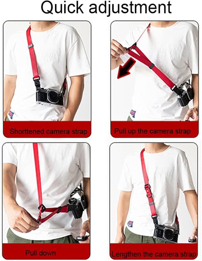 Camera Strap, Quick Adjustable Shoulder Sling Camera Neck Shoulder Strap - Image 2