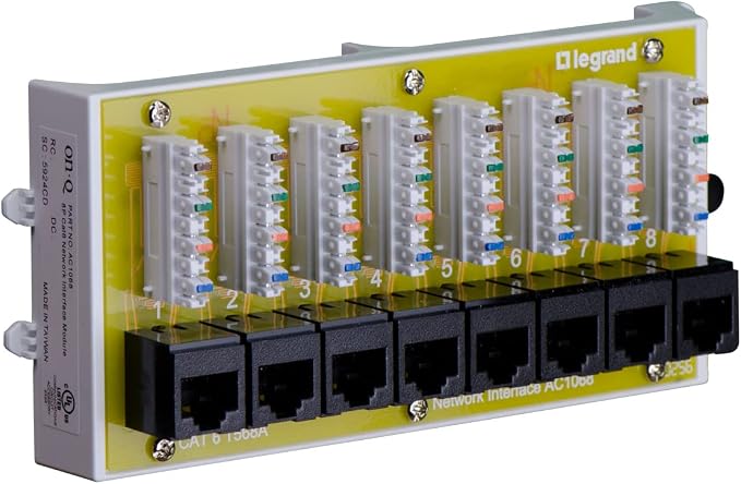 Legrand - OnQ Cat 6 Network Interface Module - Compatible - 8-Port Ethernet - Image 7