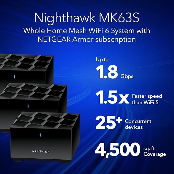 NETGEAR Nighthawk Advanced Whole Home Mesh WiFi 6 System - Image 2
