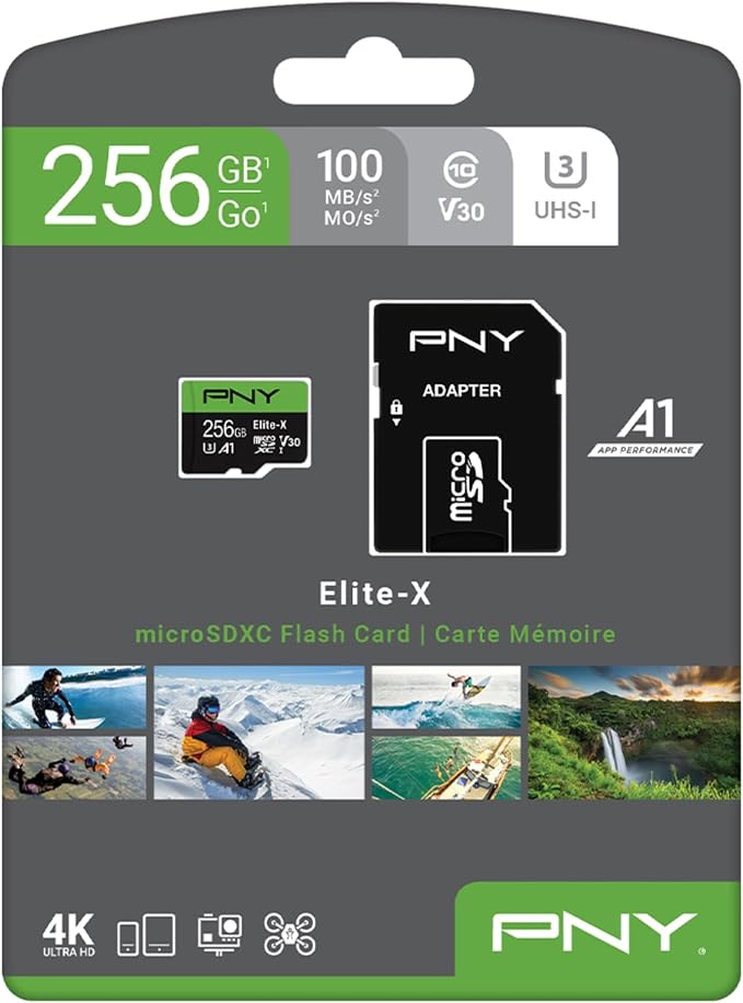PNY 256GB Elite-X Class 10 U3 V30 microSDXC Flash Memory Card - Image 6
