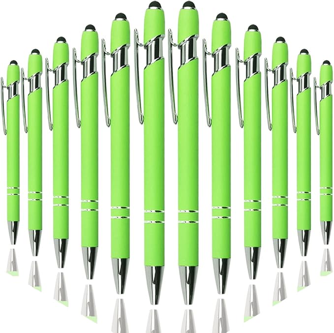 Oddmoal Ballpoint Pen with Stylus Tip, Soft Touch Click Metal Pen, 1.0mm Medium by Oddmoal