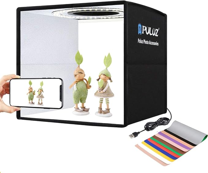 Photo Studio Light Box PULUZ 9.8in/25cm Portable Folding Photography Shooting by PULUZ