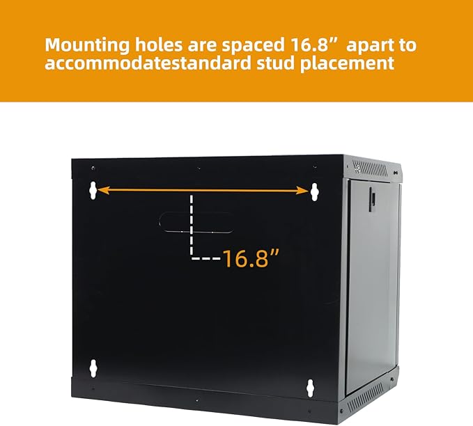 9U Wall Mount Network Server Cabinet - Image 6