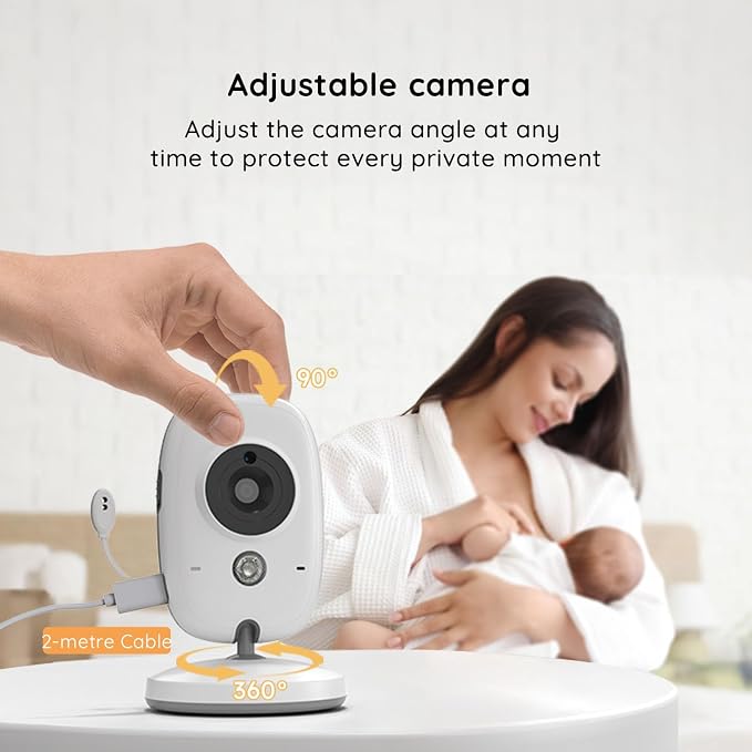BOIFUN 2026 No WiFi Baby Monitor 4'' 720P Screen - Image 7