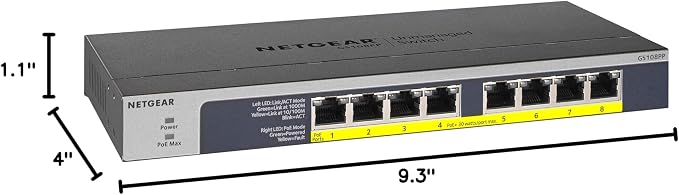 NETGEAR 8-Port Gigabit Ethernet Unmanaged PoE Switch - - Image 10