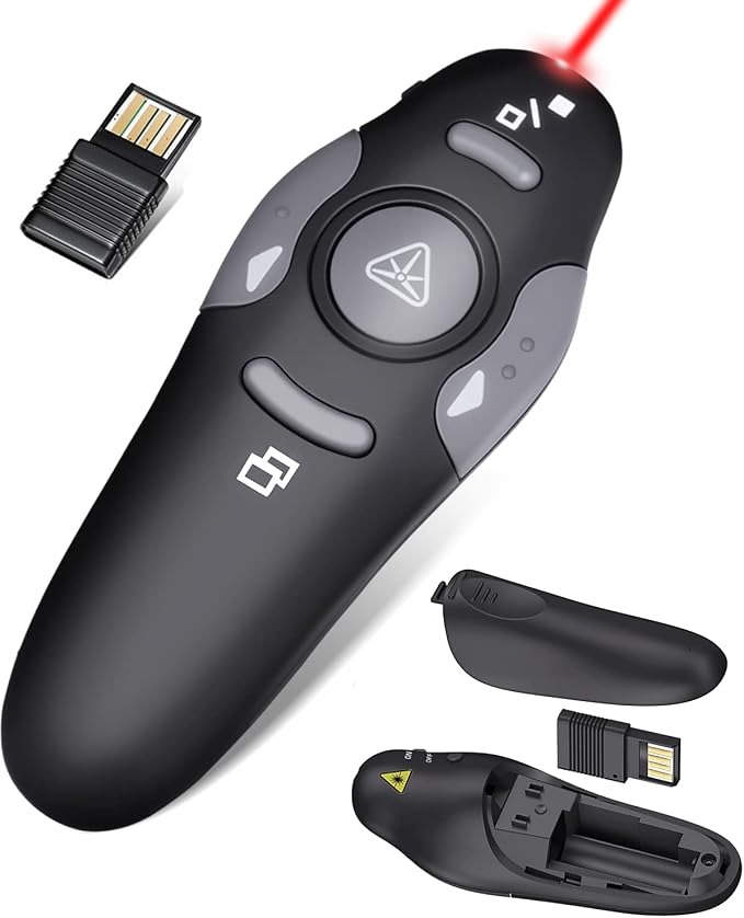 Wireless Presentation Clicker for PowerPoint Presentations, USB Dongle - Image 2
