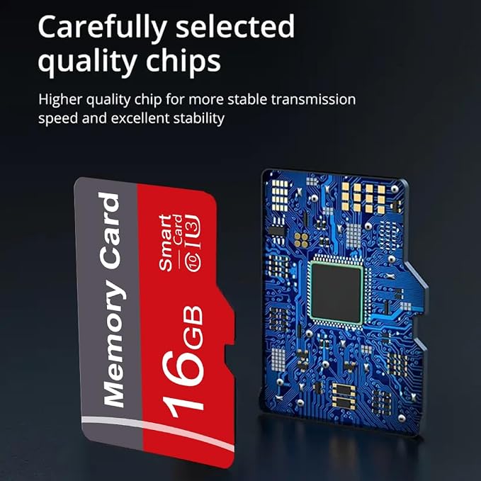 2 Pack Memory Card 16GB with Adapter, High Speed TF Card, UHS-I C10 A1 Memory - Image 4