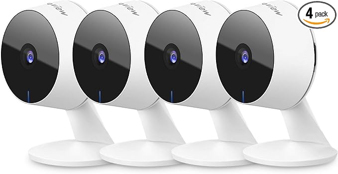 LaView Security Cameras 4pcs, Home Security Camera Indoor 1080P, Wi-Fi Cameras by LaView