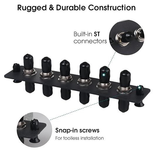 6 Simplex ST Fiber Patch Panel - Image 6