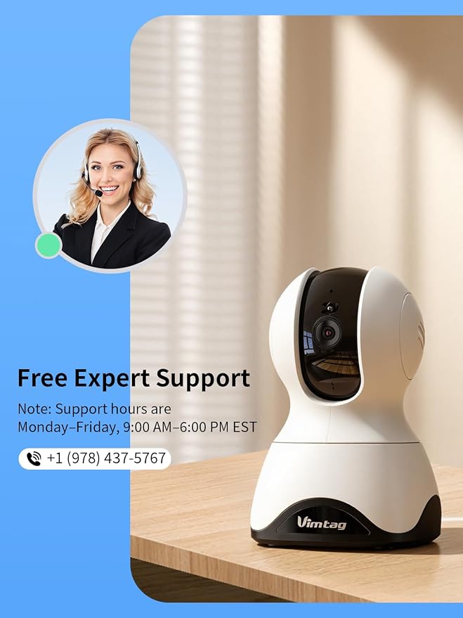VIMTAG 4K 8MP Pan/Tilt Pet Camera Indoor - Image 11